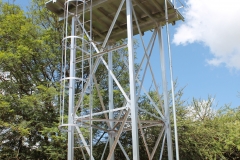6 METER HEIGH METAL TOWER WITH 10,000 LITER TANK ON TOP
